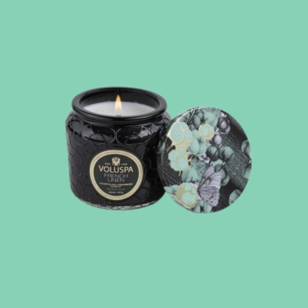 נר ריבה קטן- FRENCH LINEN