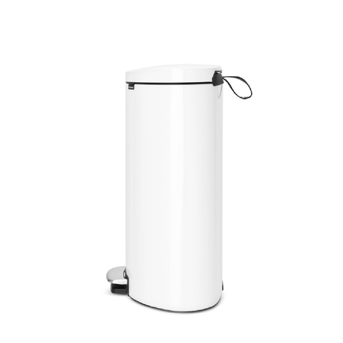 פח פדל אובלי - גב שטוח, 40 ליטר - לבן Brabantia – תמונה 3