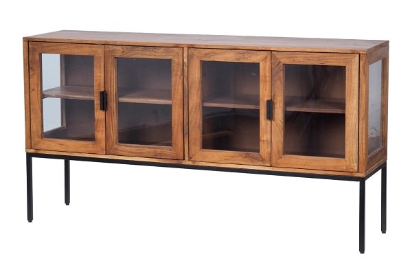 מזנון עץ זכוכית ליאם – תמונה 3