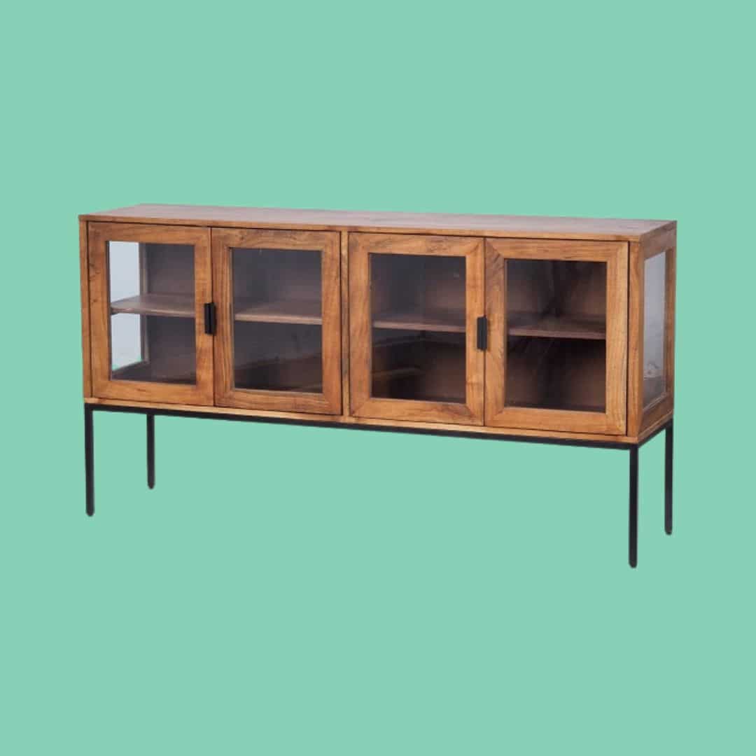 מזנון עץ זכוכית ליאם