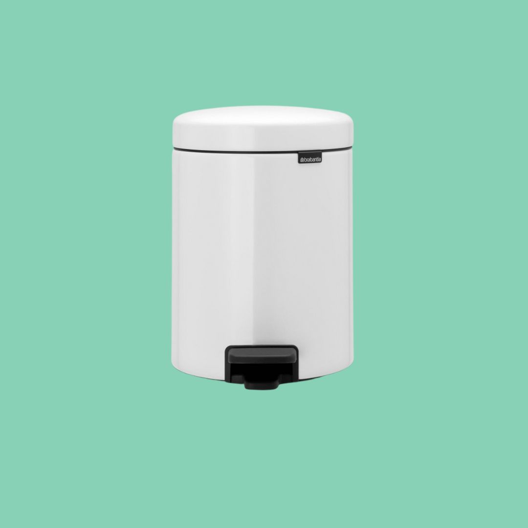 פח פדל 5 ליטר NewIcon - לבן Brabantia